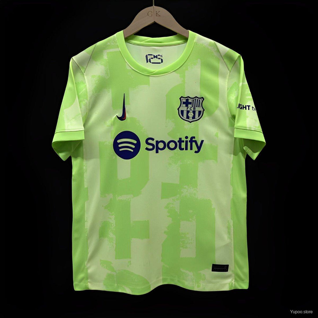 Fcb Green Home Jersey 2024 front view