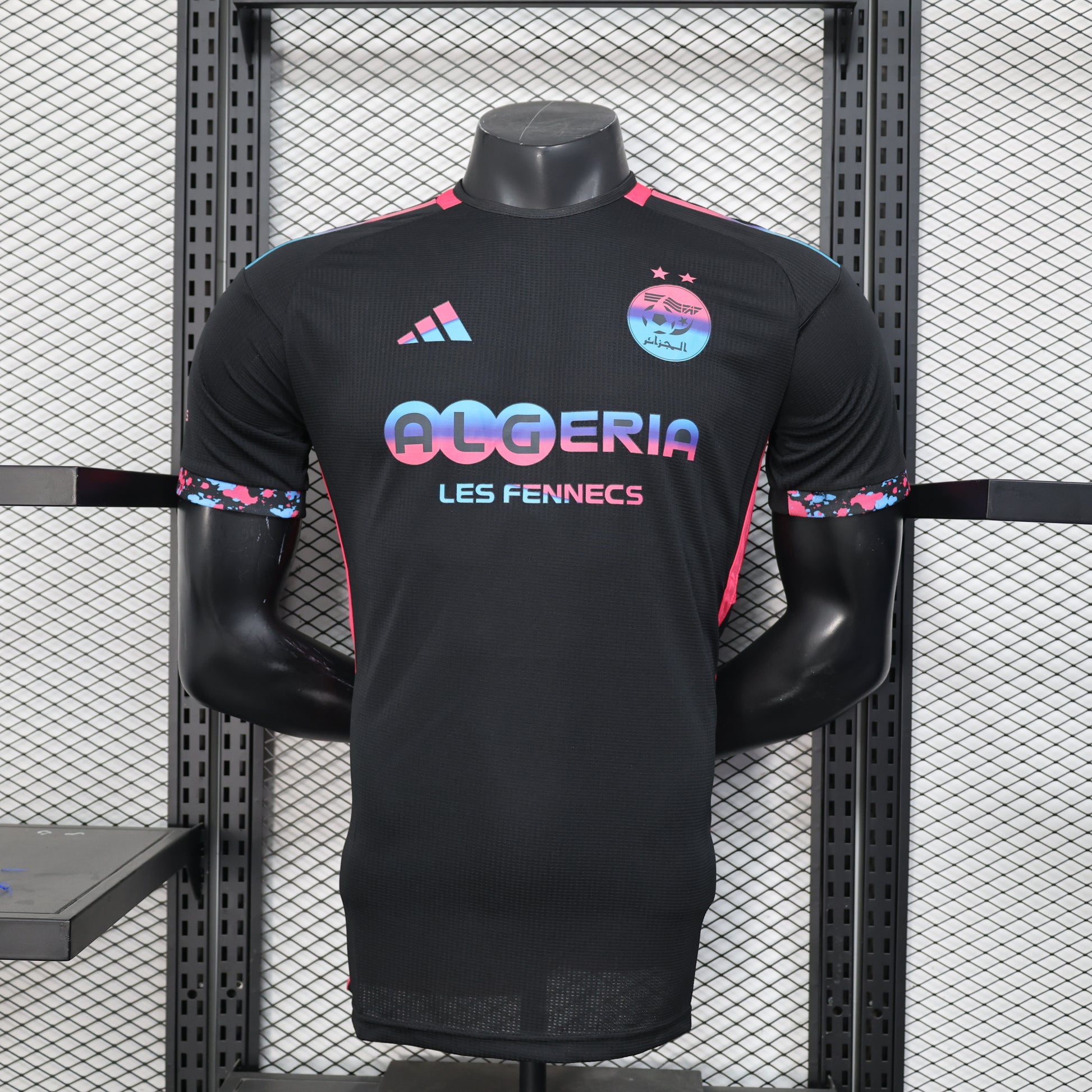 Algeria Black 2025 Black Jersey 2024 front view