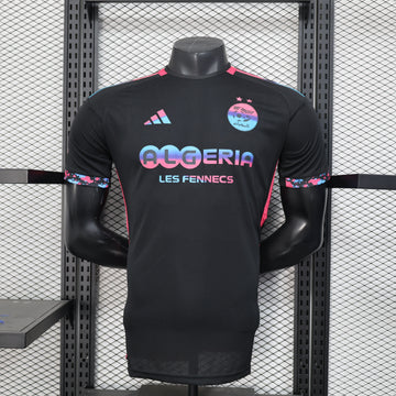 Algeria Black 2025 Black Jersey 2024 front view