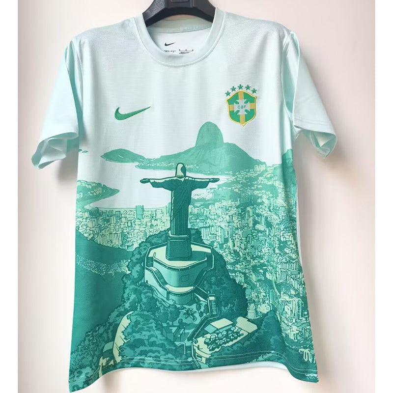 Brésil Edition Spéciale Green 2024/25 Home Jersey 2024 front view