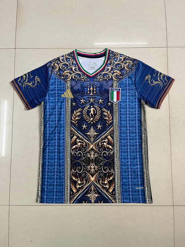 24/25 Italy Blue Spécial Home Jersey 2024 front view