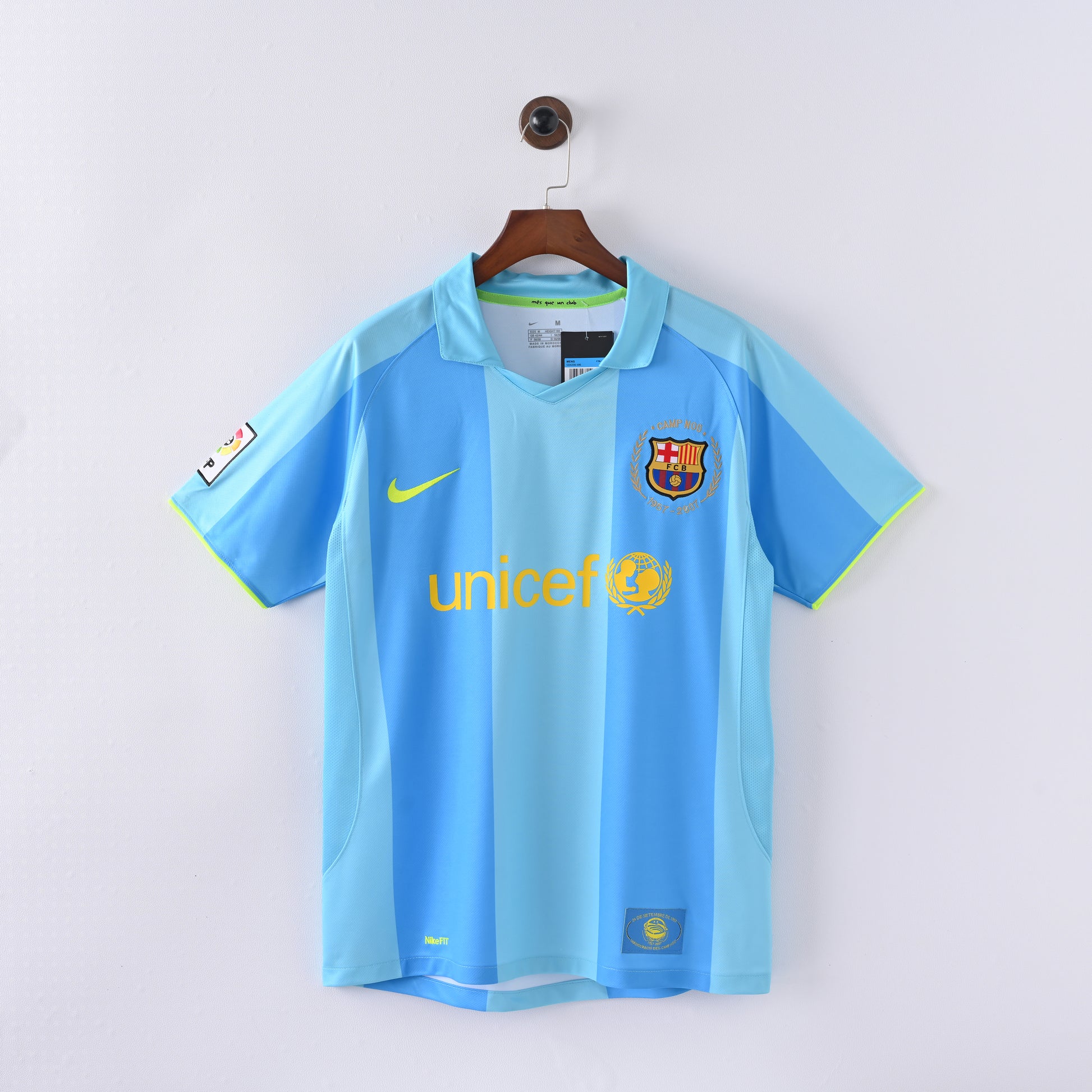 Retro Fcb Blue Home Jersey 2024 front view