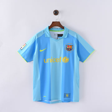 Retro Fcb Blue Home Jersey 2024 front view