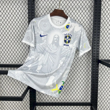 Brésil Edition Spéciale White 2024/25 White Jersey 2024 front view
