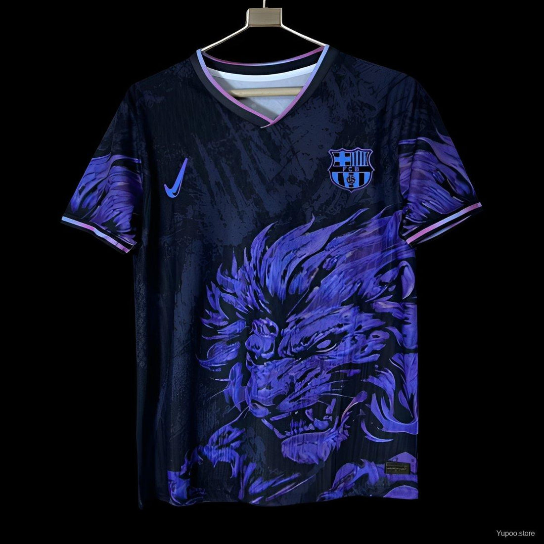 New Barcelona Purple Home Jersey 2024 front view