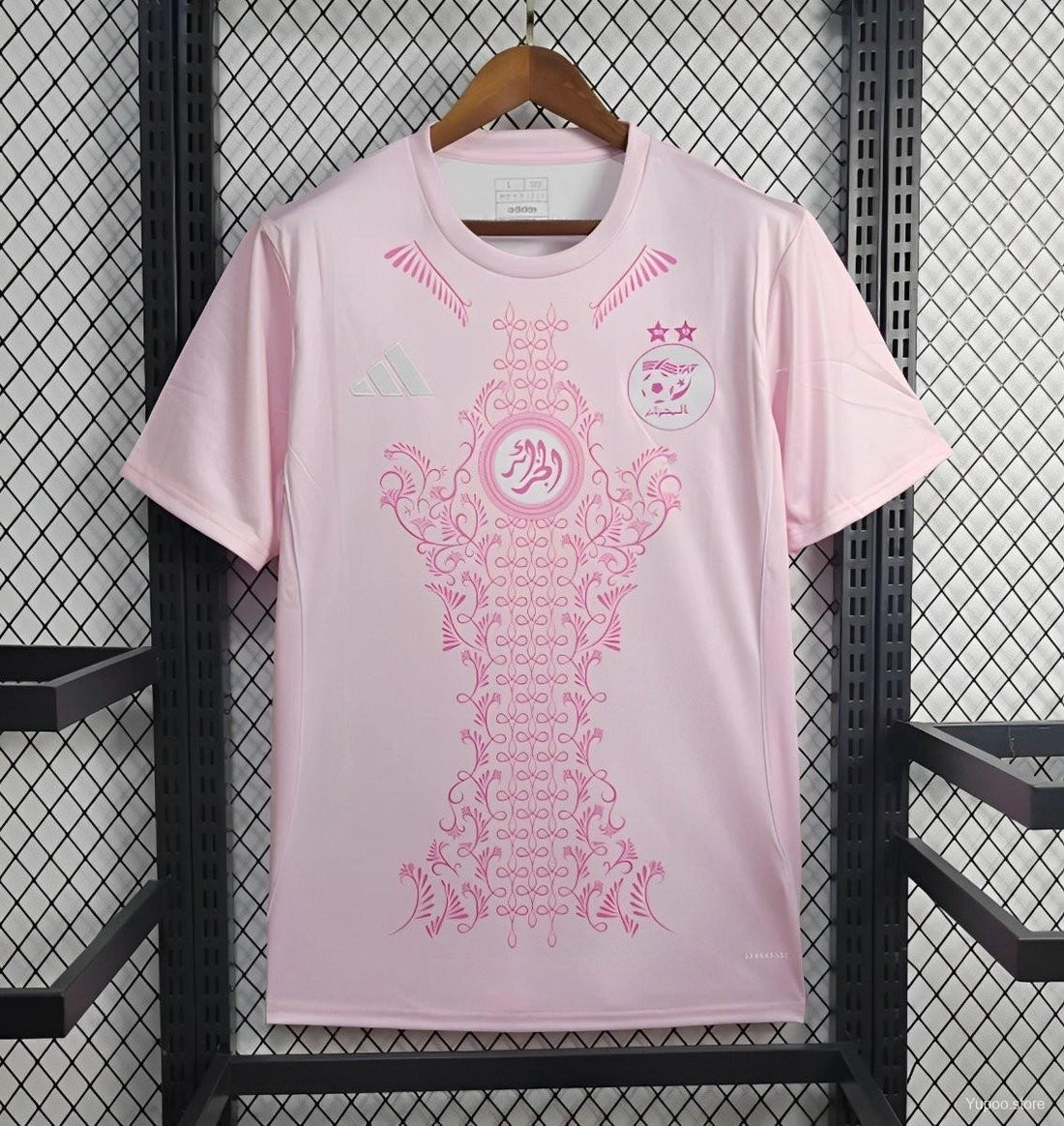 Algeria Pink Pink Jersey 2024 front view