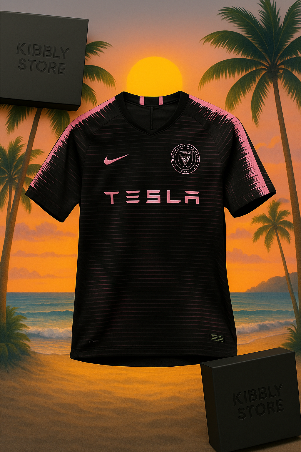Miami X Tesla Home Jersey 2024 front view