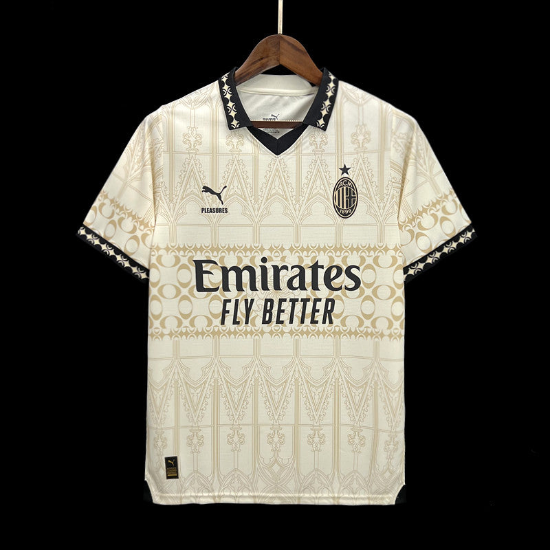 22/23 Ac Milan White White Jersey 2024 front view