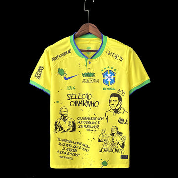 22/23 Brazil Graffiti Home Jersey 2024 front view