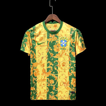 21/22 Brazil Special Edition Yellow Home Jersey 2024 front view