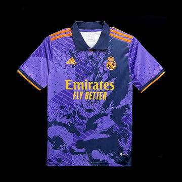 23/24 Real Madrid Purple Emiates Special Edition Home Jersey 2024 front view