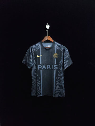20/21 Psg Black Pre-Race Black Jersey 2024 front view