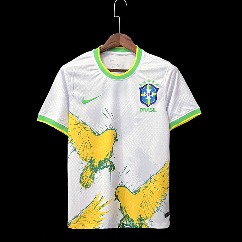22/23 Brazil White Pigeon Special Edition White Jersey 2024 front view