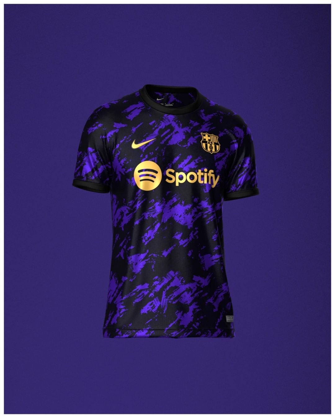 Barcelona Purple 2025 Home Jersey 2024 front view