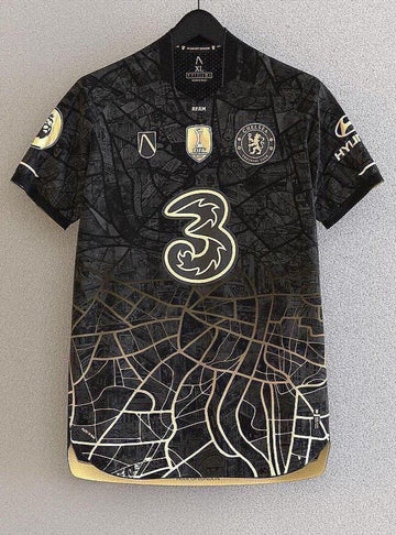 Chelsea Edition Black Black Jersey 2024 front view