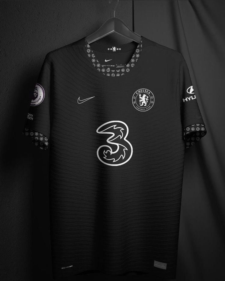 Chelsea Black 2025 Black Jersey 2024 front view