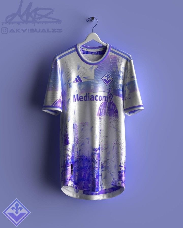 Fiorentina 2025 Home Jersey 2024 front view