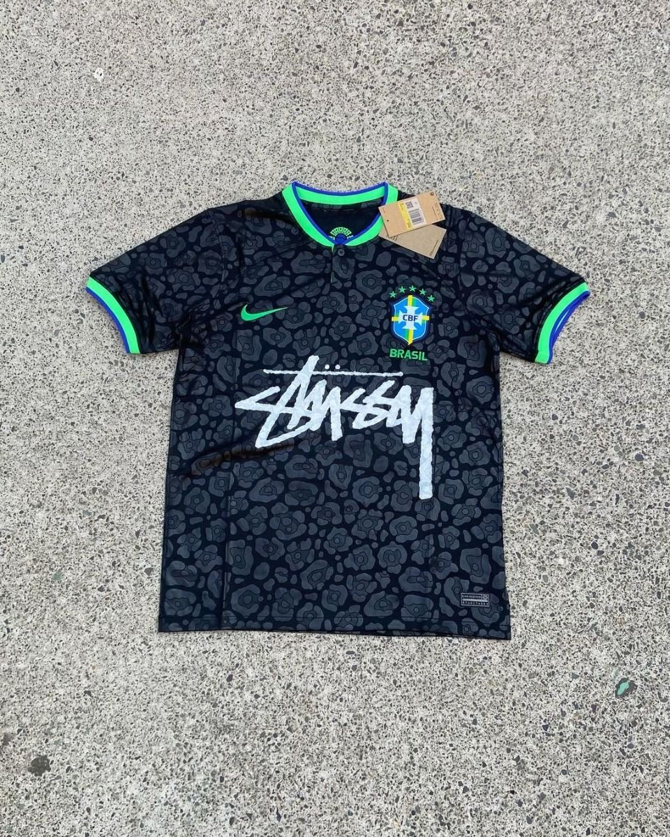 Brazil X Stussy Green Home Jersey 2024 front view
