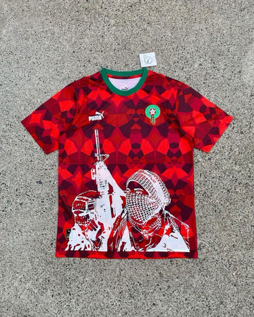 Maroc Red  2025 Red Jersey 2024 front view