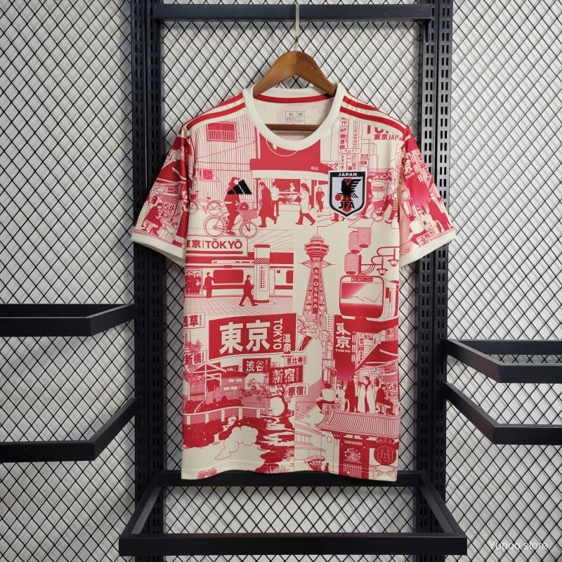 23/24 Japan Jfa Special Edition Red Red Jersey 2024 front view