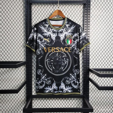 23/24 Versace Italian Black Black Jersey 2024 front view