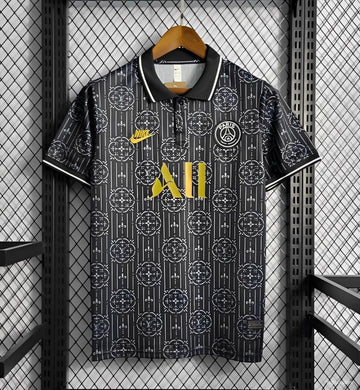 23/24 Psg Black Special Black Jersey 2024 front view