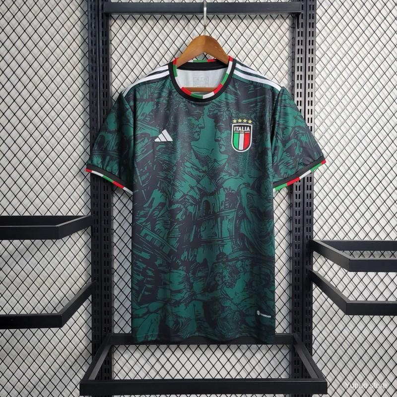 23/24 Italia Special Edition Green Home Jersey 2024 front view