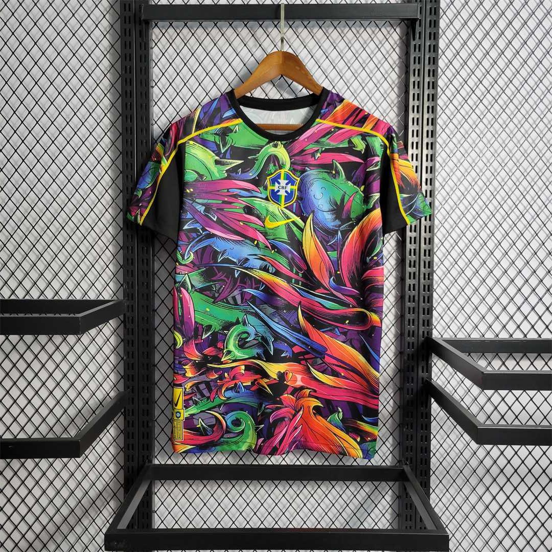 22-23 Brazil Camo Special Edition Home Jersey 2024 front view