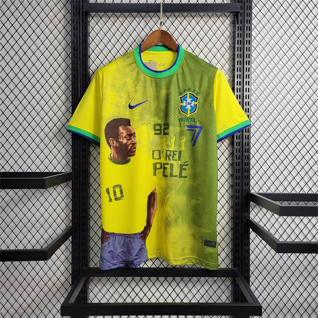 23-24 Cbf Brazil Yellow Home Jersey 2024 front view