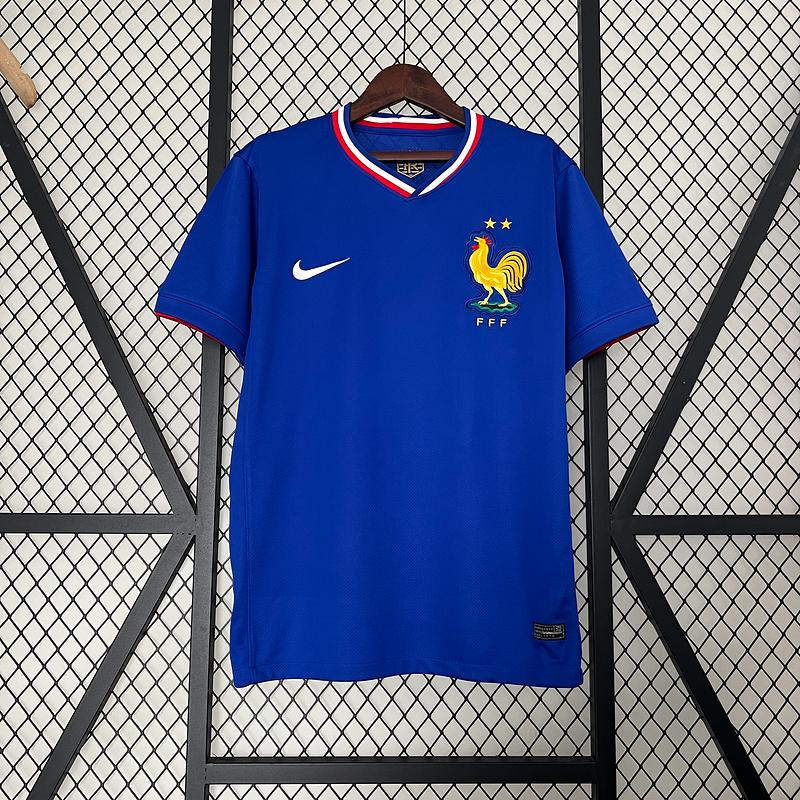 23/24 France Blue Home Jersey 2024 front view