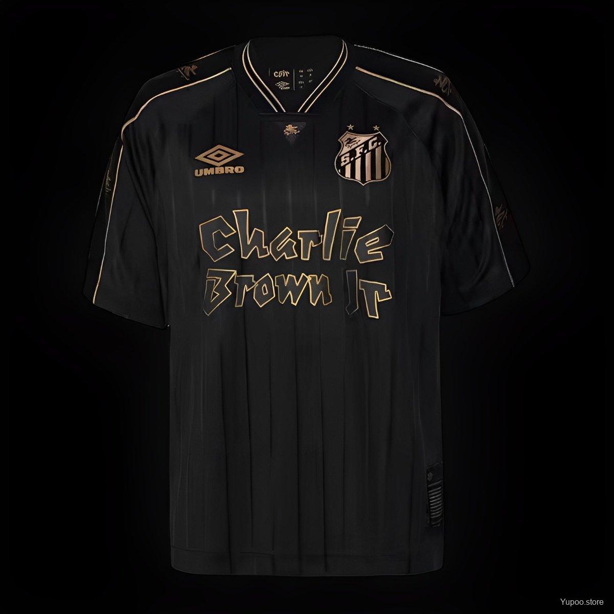 Santos FC Black Jersey 2024 front view