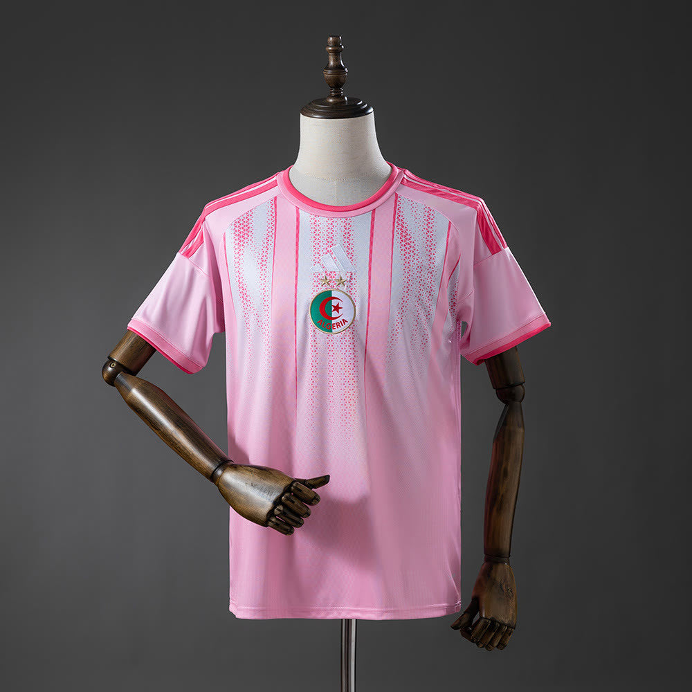Maillot Algerie Entrainement Rose Pink Jersey 2024 front view
