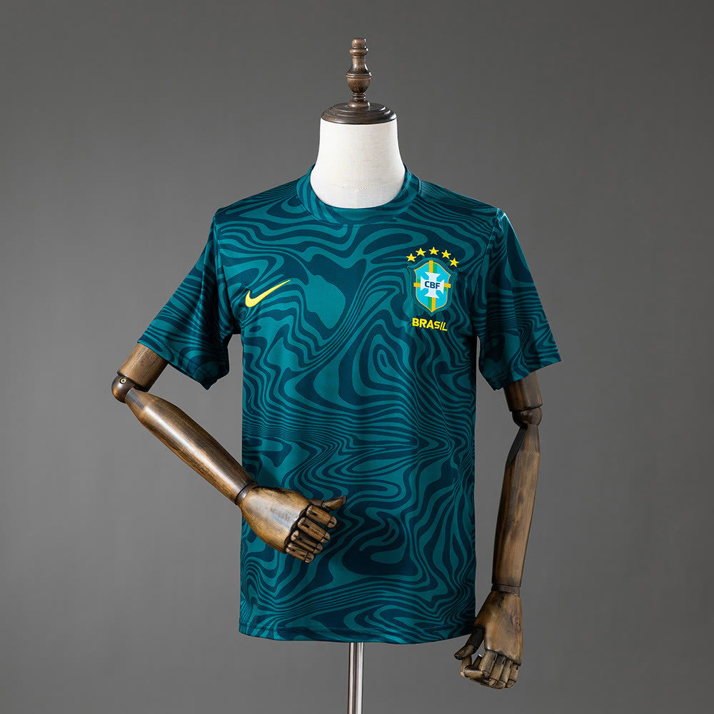 Maillot Brasil 2026 Vert Home Jersey 2026 front view