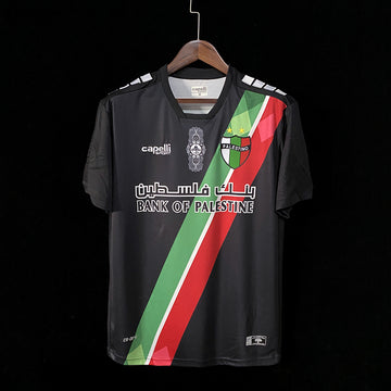 2024 Palestine Black Black Jersey 2024 front view