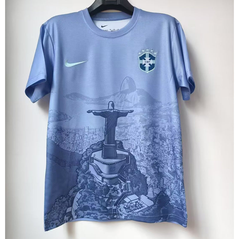 Brésil Edition Spéciale Blue 2024/25 Home Jersey 2024 front view