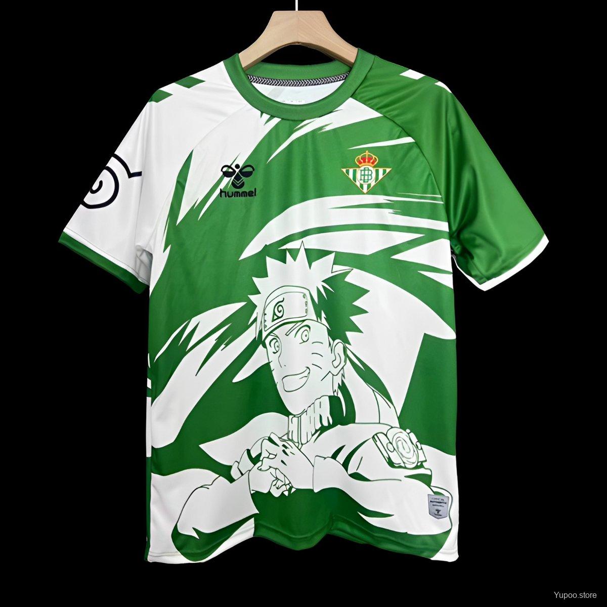 Betis Seville X Naruto Home Jersey 2024 front view