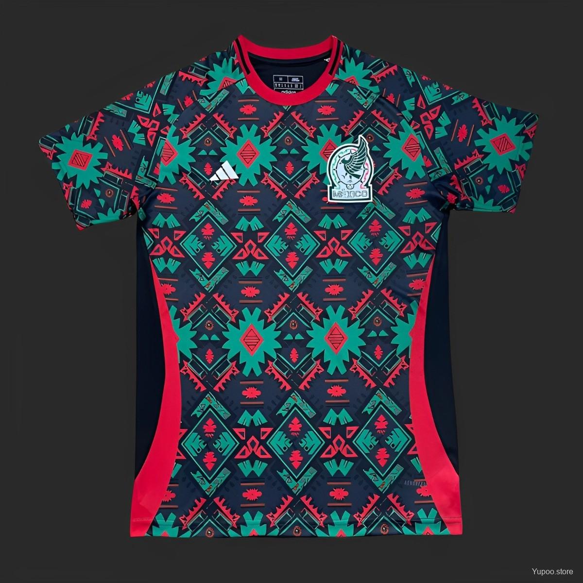2023/2024 Mexico Green Home Jersey 2024 front view
