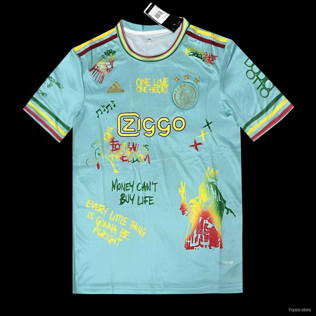 Ajax X Bob Marley Home Jersey 2024 front view