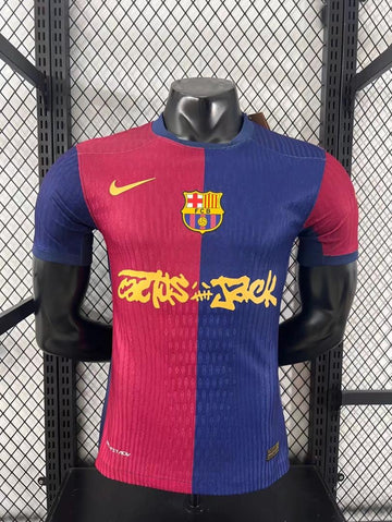 Cj X Nike X Fc Barcelona Home Jersey 2024 front view